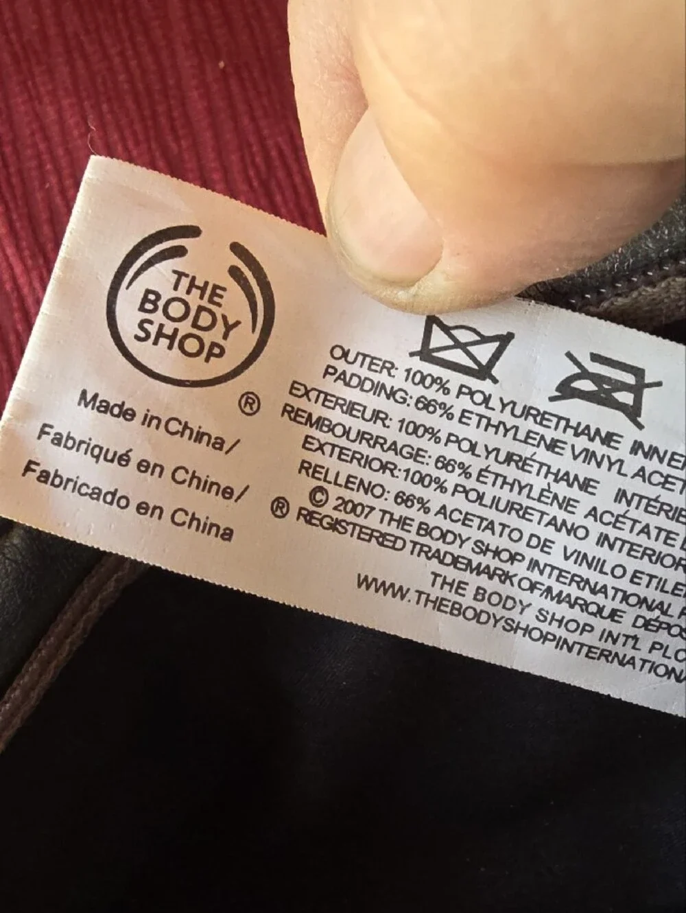 The Body Shop Metallic Black Cosmetic Zip Top Toiletry Bag